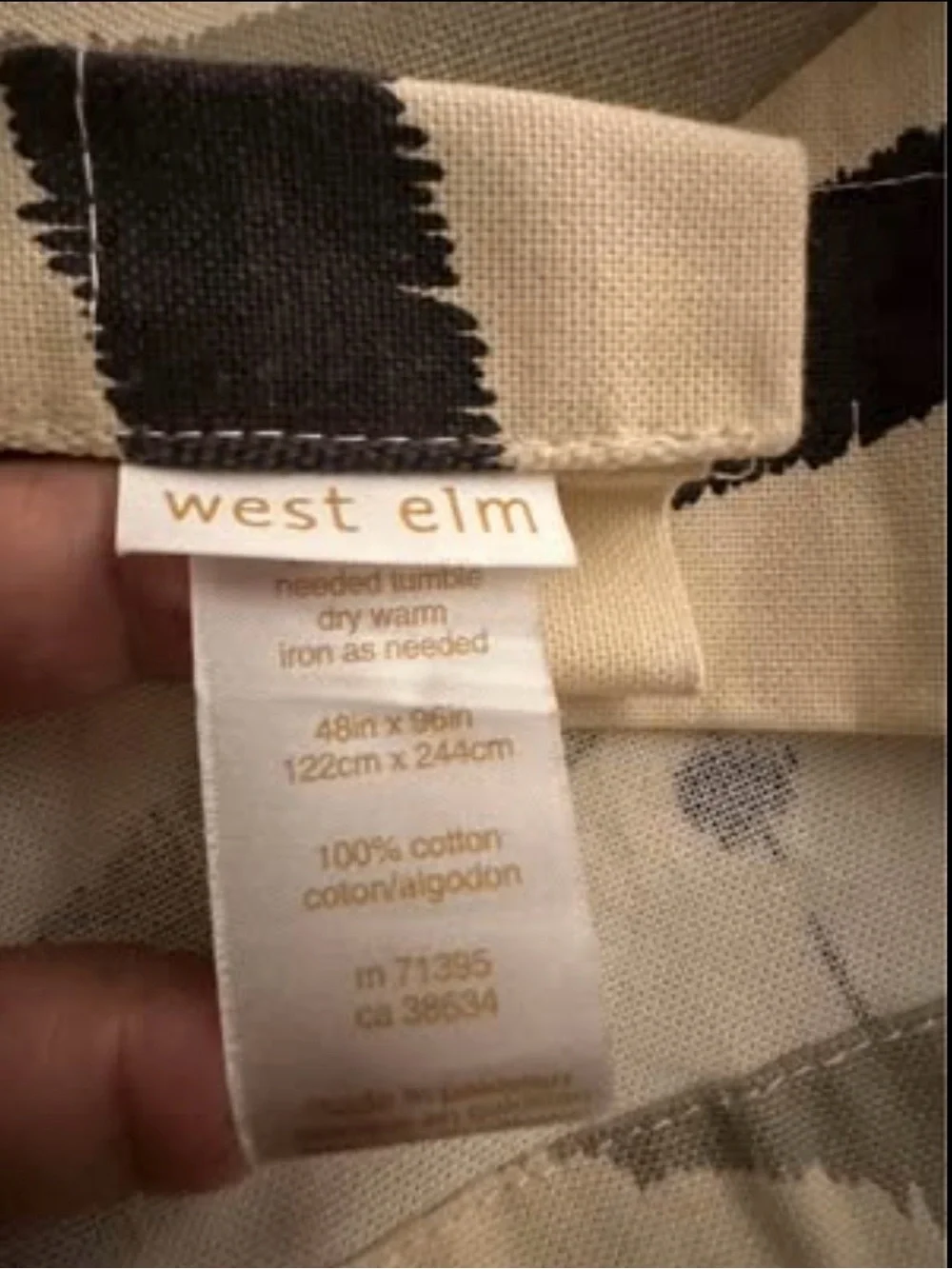 West elm Pottery barn Panel curtain Window 44X96 Drapes Drape set 2pcs